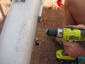 Drilling holes in mast for old hardware