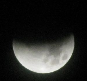 Eclipse with about 40% of moon covered