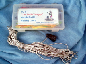 Fishing Weight with line attached, from box of S. Pacific Fishing Lures from Robin and Cheryl