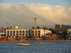 View of Parade and Midway rides from the anchorage