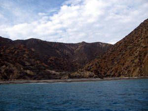 Silver Canyon anchorage on Santa Catalina Island