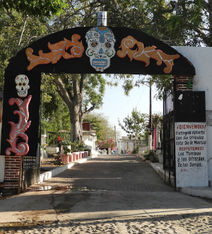 Entrance to Cemetary in San Blas