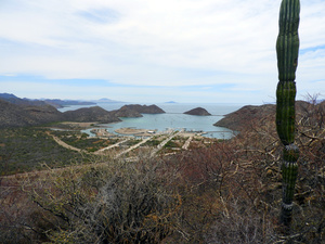 Puerto Escondido, Baja California Sur seen from hill to the south